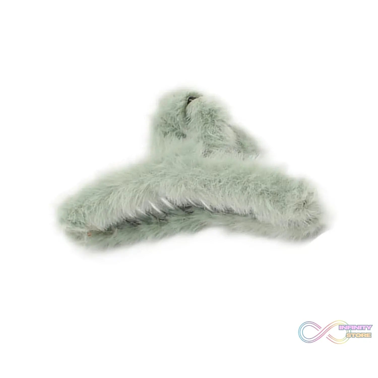 Large Plush Hair Claw Clips, Plastic Fluffy Hair Claw Hair (1 Pc / Mix Color) - infinityexculsivestore.com