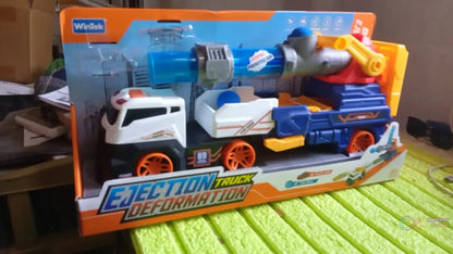 Large Truck Toys Include 2 Racing Cars+4 Ball, with Light & Sounds (Battery Not Included) - infinityexculsivestore.com