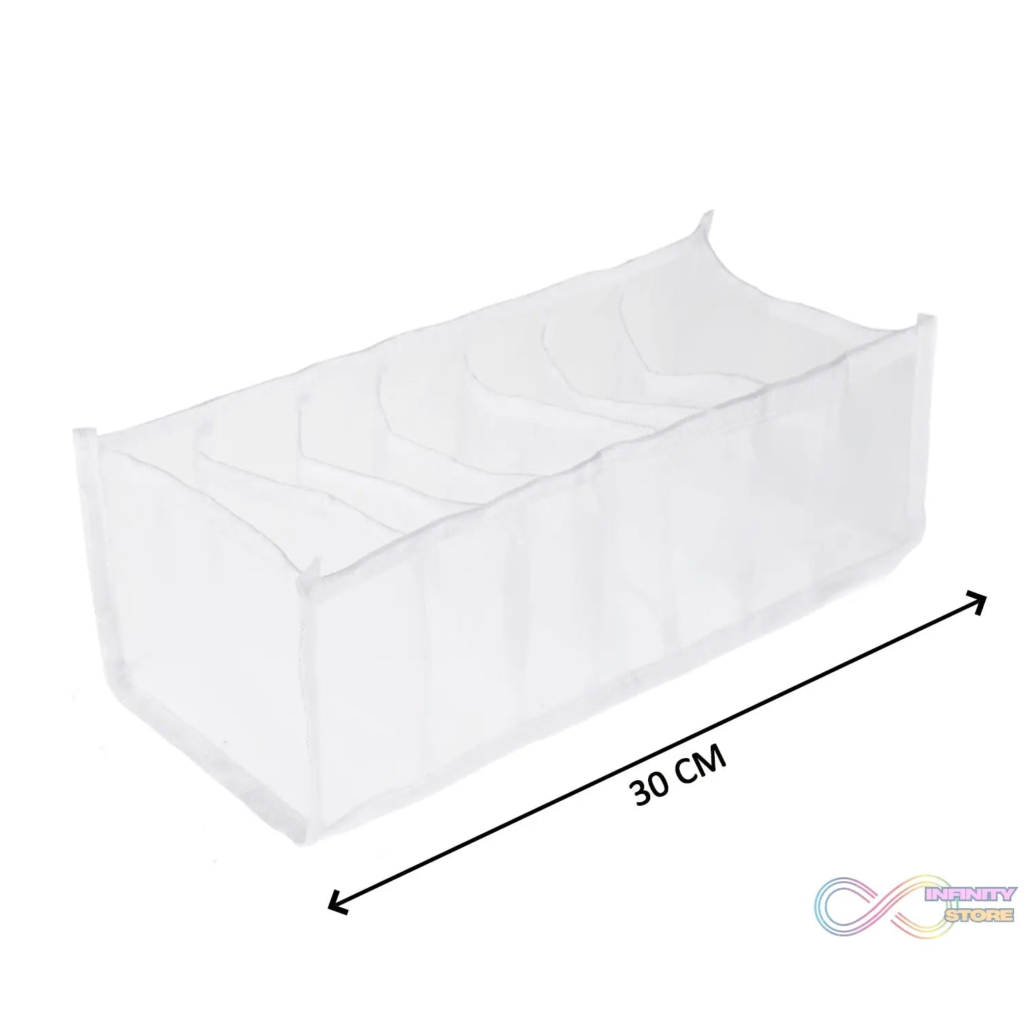 Versatile laundry bag with 7 sections for organized laundry management