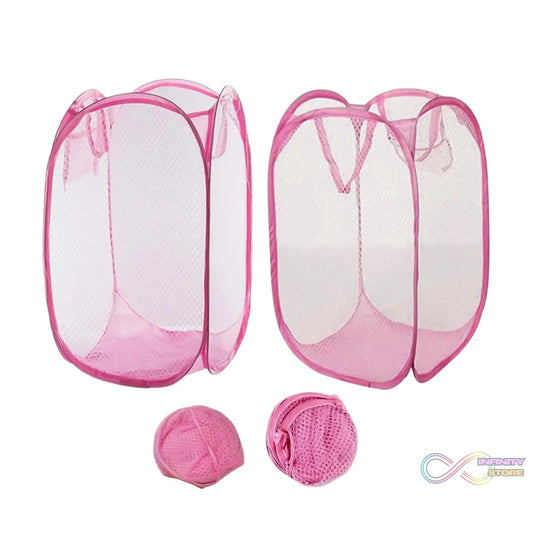 Laundry Baskets Mesh Laundry Bag (2 Pc Set) - infinityexculsivestore.com