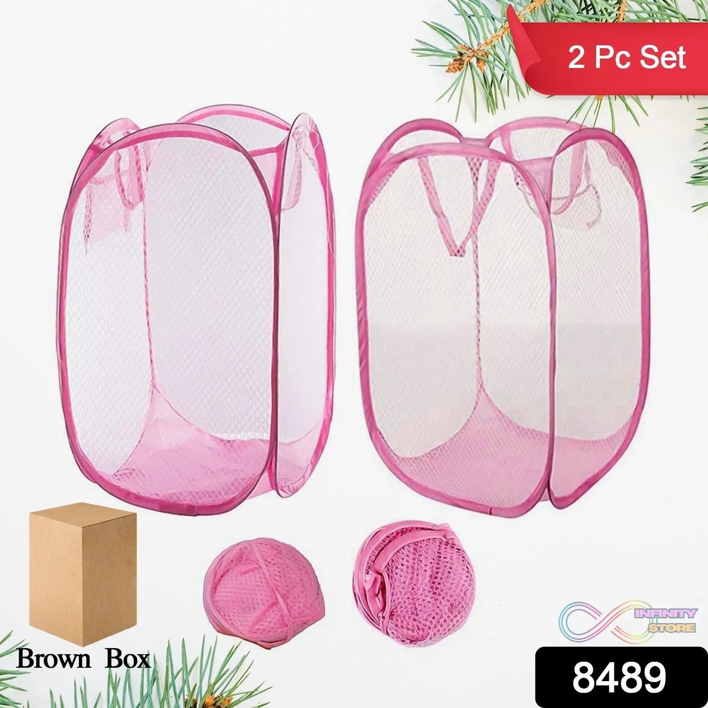 Laundry Baskets Mesh Laundry Bag (2 Pc Set) - infinityexculsivestore.com