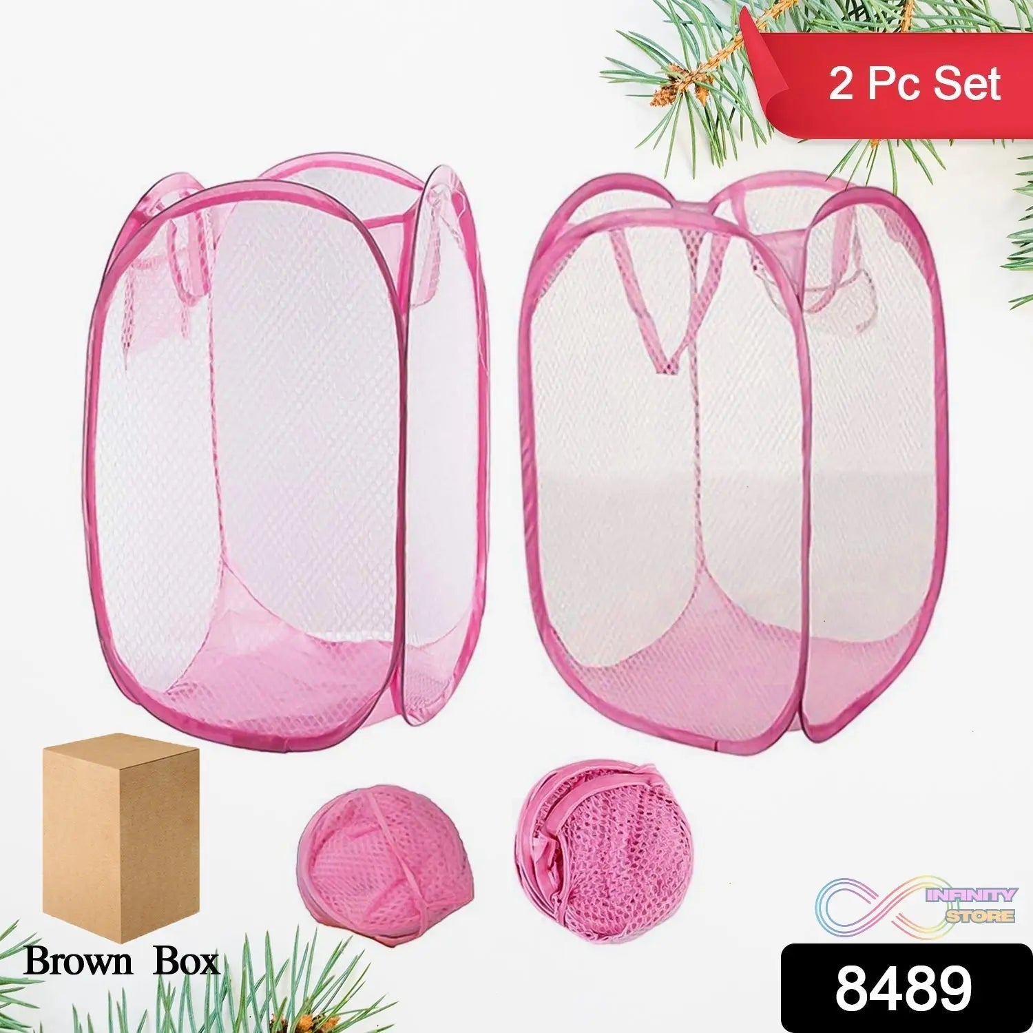 Laundry Baskets Mesh Laundry Bag (2 Pc Set) - infinityexculsivestore.com