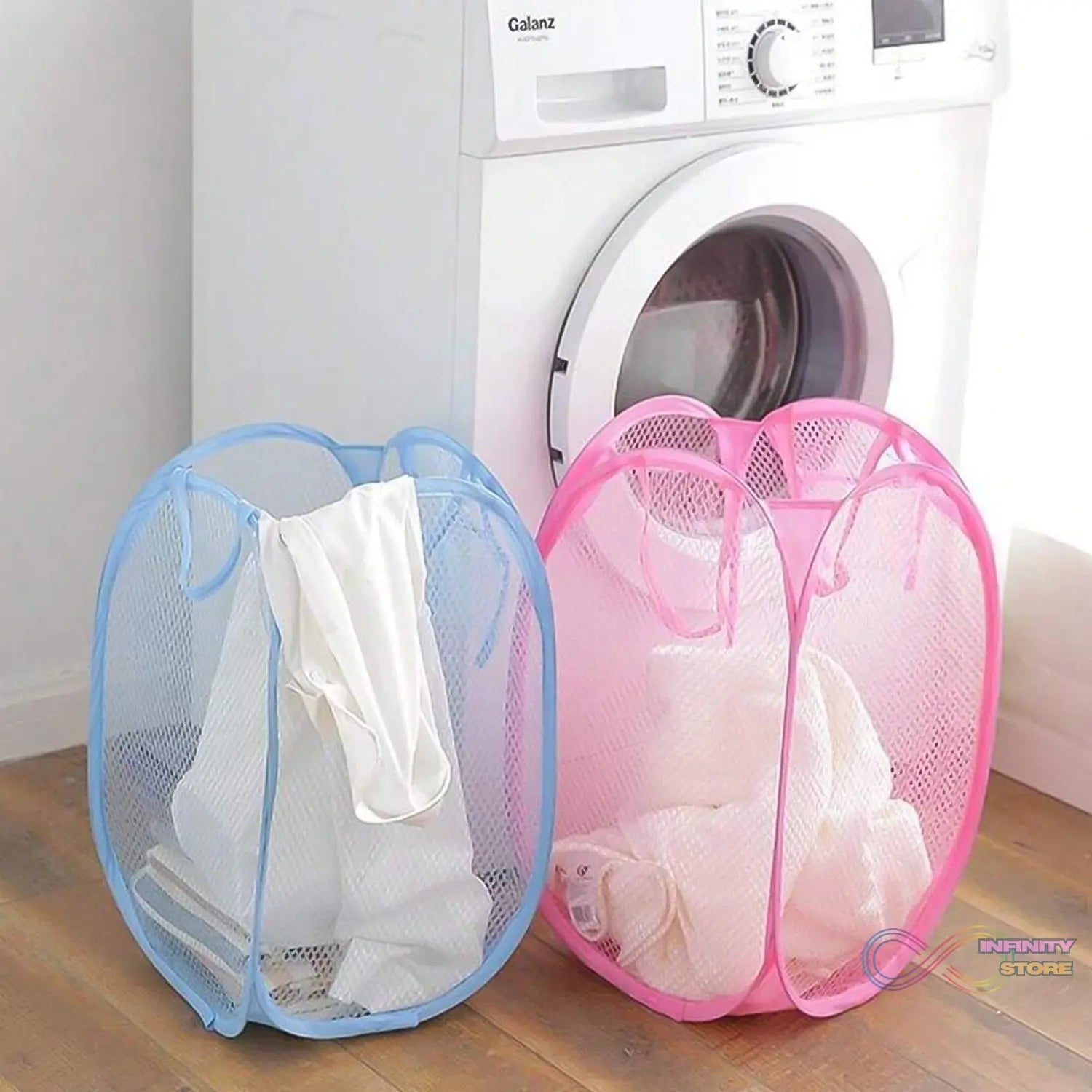 Laundry Baskets Mesh Laundry Bag (2 Pc Set) - infinityexculsivestore.com