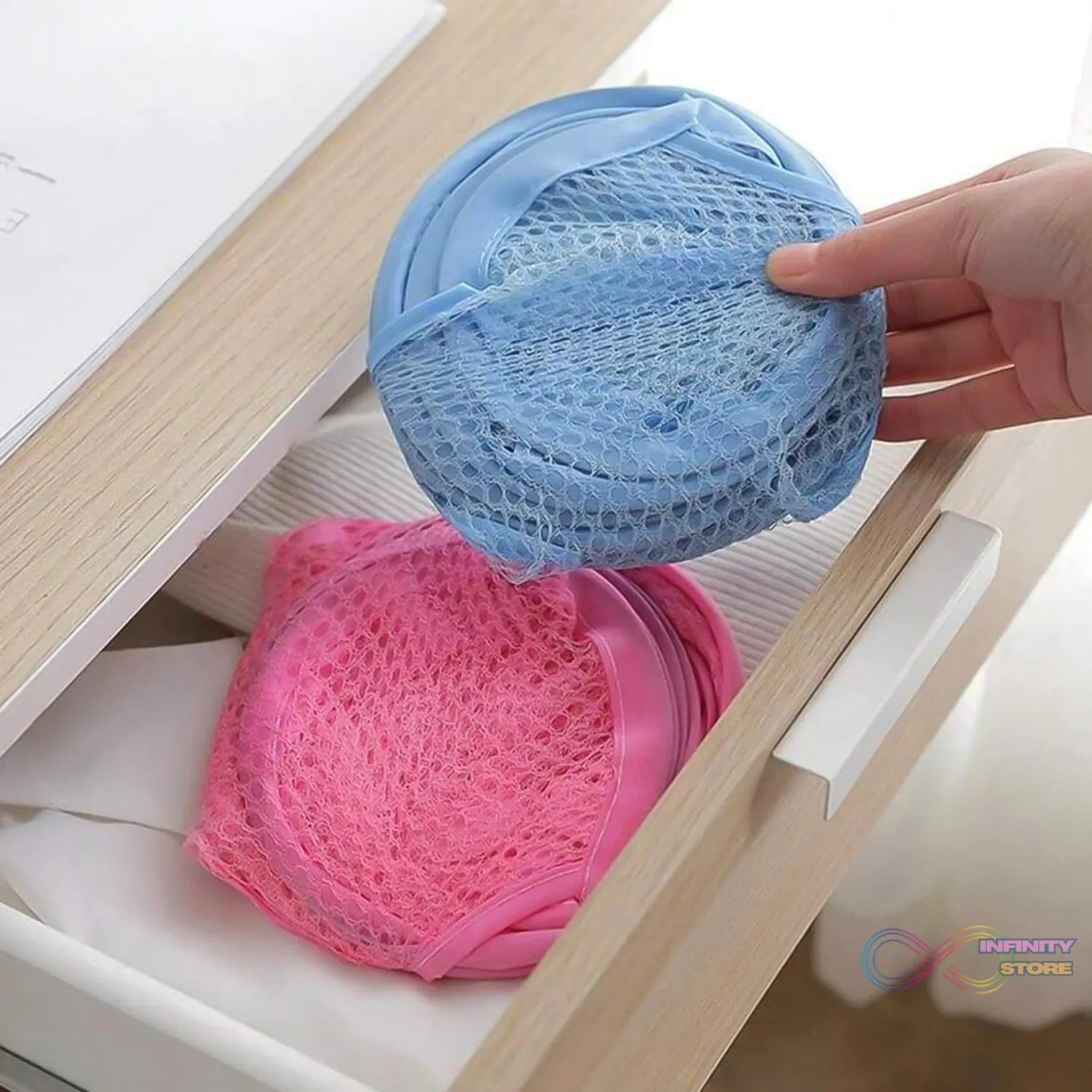 Laundry Baskets Mesh Laundry Bag (2 Pc Set) - infinityexculsivestore.com