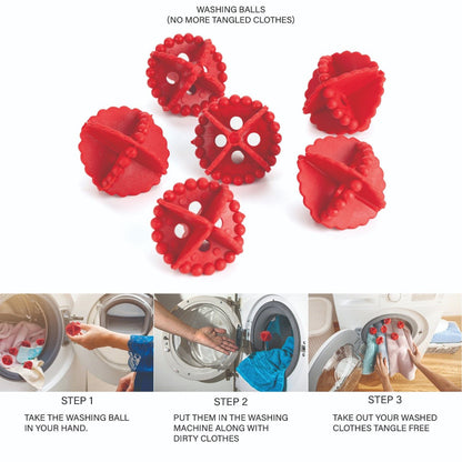 Laundry Washing Ball, Wash Without Detergent (6pcs) - infinityexculsivestore.com