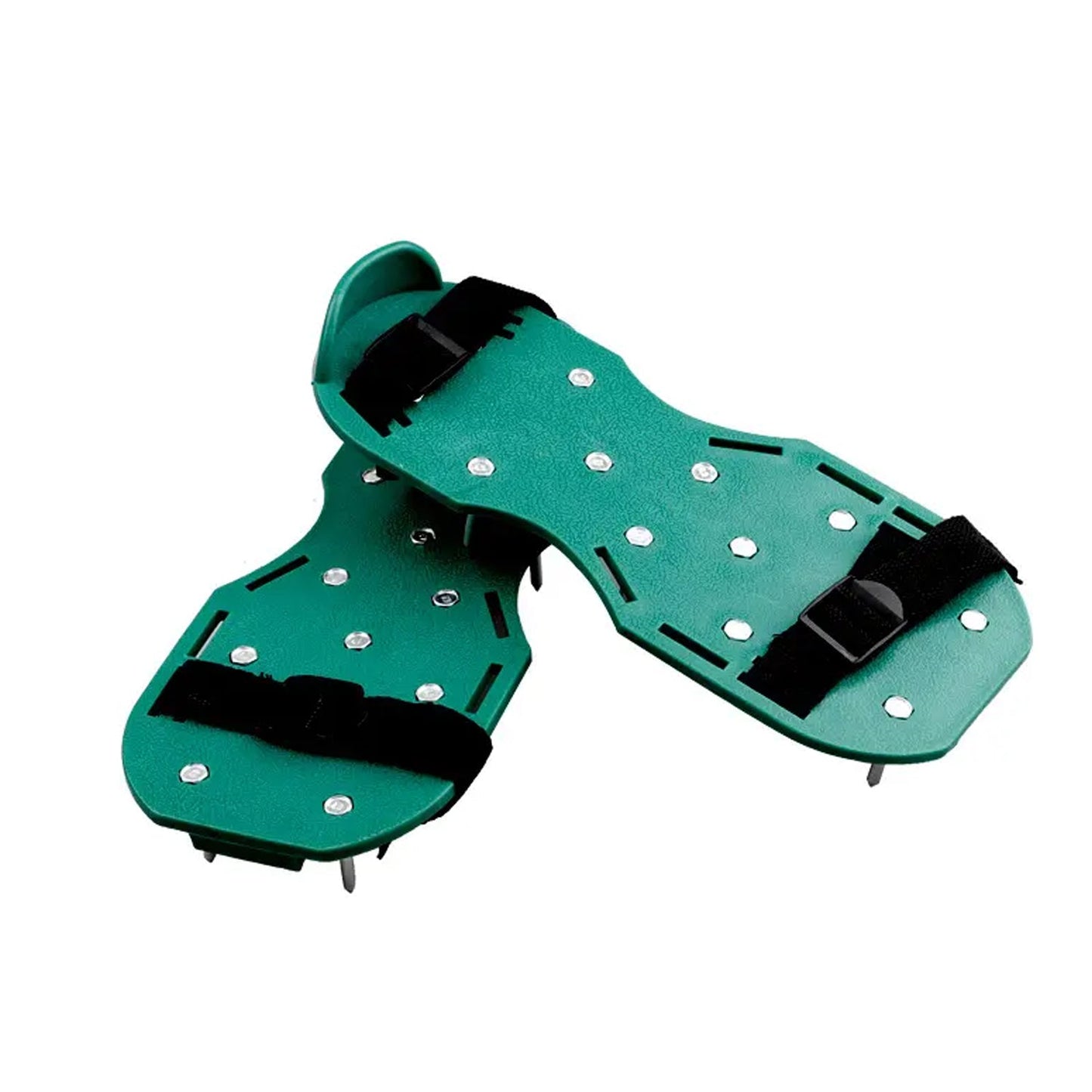 Lawn Aerator Sandals, Garden Grass Aerator Spiked Sandals Green Studded Shoes for Yard Patio Garden Excavation - infinityexculsivestore.com