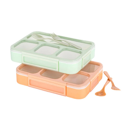 Leak - Proof Lunch Box with 4 Compartments for School & Office Use - infinityexculsivestore.com