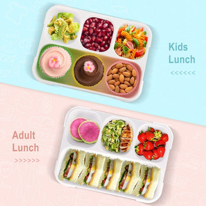 Leak - Proof Lunch Box with 4 Compartments for School & Office Use - infinityexculsivestore.com