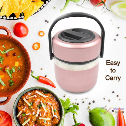 Leak - Proof Thermos Flask: Keeps Food Hot & Fresh (Stainless Steel, Multi - Color) - infinityexculsivestore.com