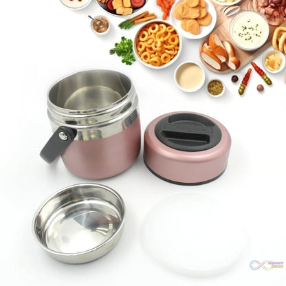 Leak - Proof Thermos Flask: Keeps Food Hot & Fresh (Stainless Steel, Multi - Color) - infinityexculsivestore.com