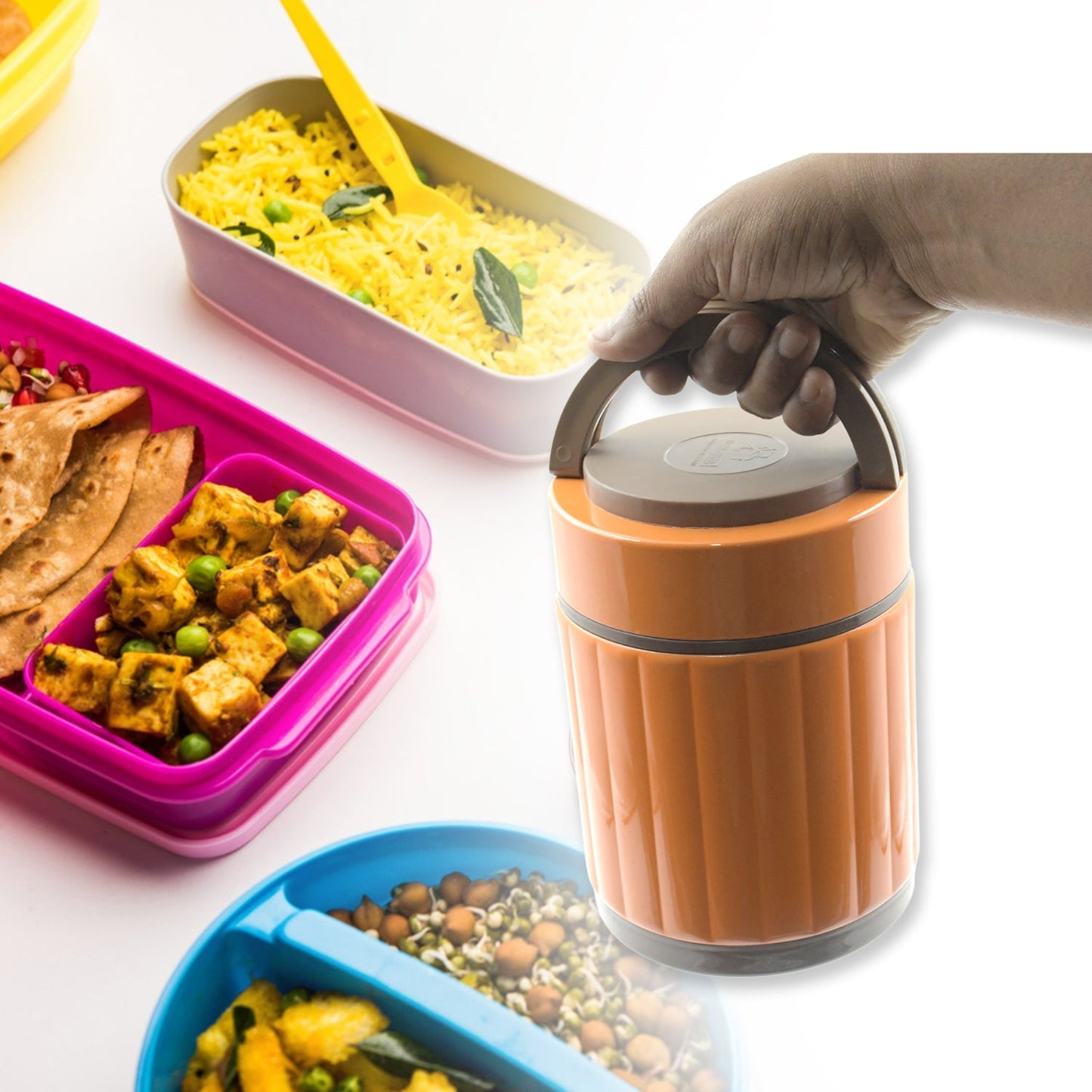 Leak - proof Thermos Flask For Hot Food, Warm Soup Cup, Vacuum Insulated Lunch Box, Food Box for Thermal Container For Food Stainless Steel - infinityexculsivestore.com