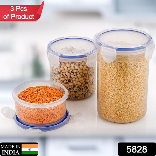 Leakproof & Airtight: 3 Pc Round Food Storage Set (500ml - 1500ml) - infinityexculsivestore.com