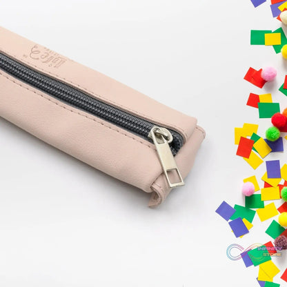 Leather Pencil Case high - quality leather pencil pouch ideal of School (1Pc) - infinityexculsivestore.com