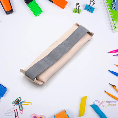 Leather Pencil Case high - quality leather pencil pouch ideal of School (1Pc) - infinityexculsivestore.com
