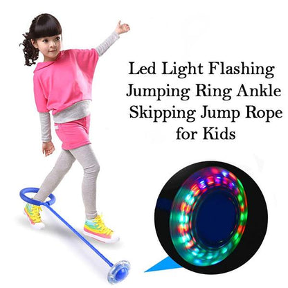 Led Light Flashing Jumping Ring Ankle Skipping Jump Rope for Kids - infinityexculsivestore.com