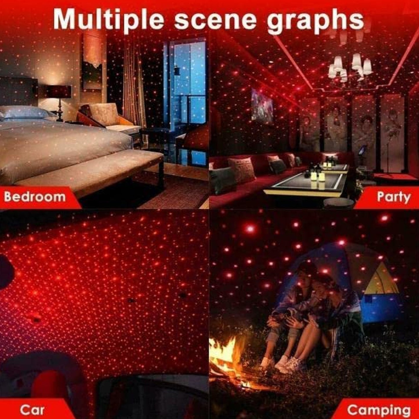 Light Galaxy Night Sky Ambiance Laser Micro Projector Atmosphere Ambient Roof Usb Light - infinityexculsivestore.com