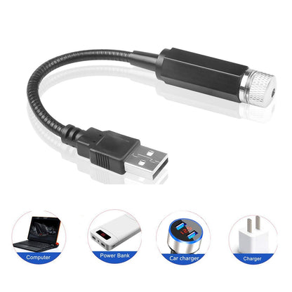 Light Galaxy Night Sky Ambiance Laser Micro Projector Atmosphere Ambient Roof Usb Light - infinityexculsivestore.com