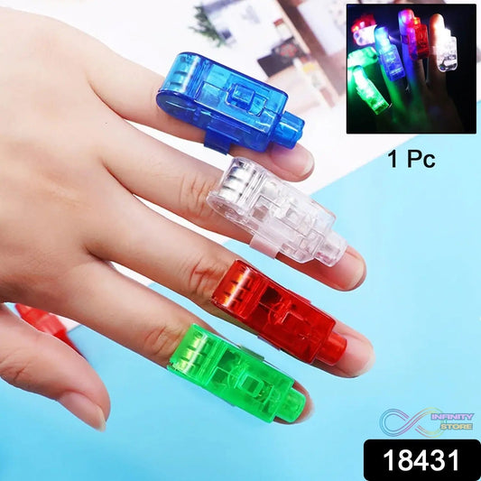 Light up Finger Tips, Clear Mini Rings, LED Glow Ring with Elastic Band (1 Pc) - infinityexculsivestore.com