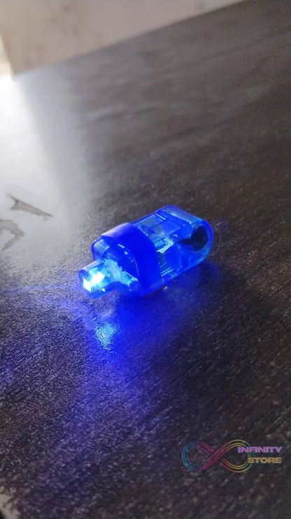 Light up Finger Tips, Clear Mini Rings, LED Glow Ring with Elastic Band (1 Pc) - infinityexculsivestore.com