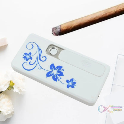 Stylish Electric USB Lighter for Men & Women, Regular Cigarettes Portable USB Rechargeable Flameless, Coil Slim Cigarette Lighter with Charging Cable, Windproof E lighter, Lighter for Smoking (1 Pc ) - infinityexculsivestore.com