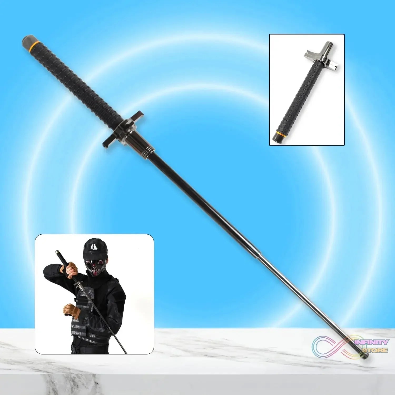 Lightweight Folding Walking Sticks with Nylon Bag Cover (76 Cm) - infinityexculsivestore.com