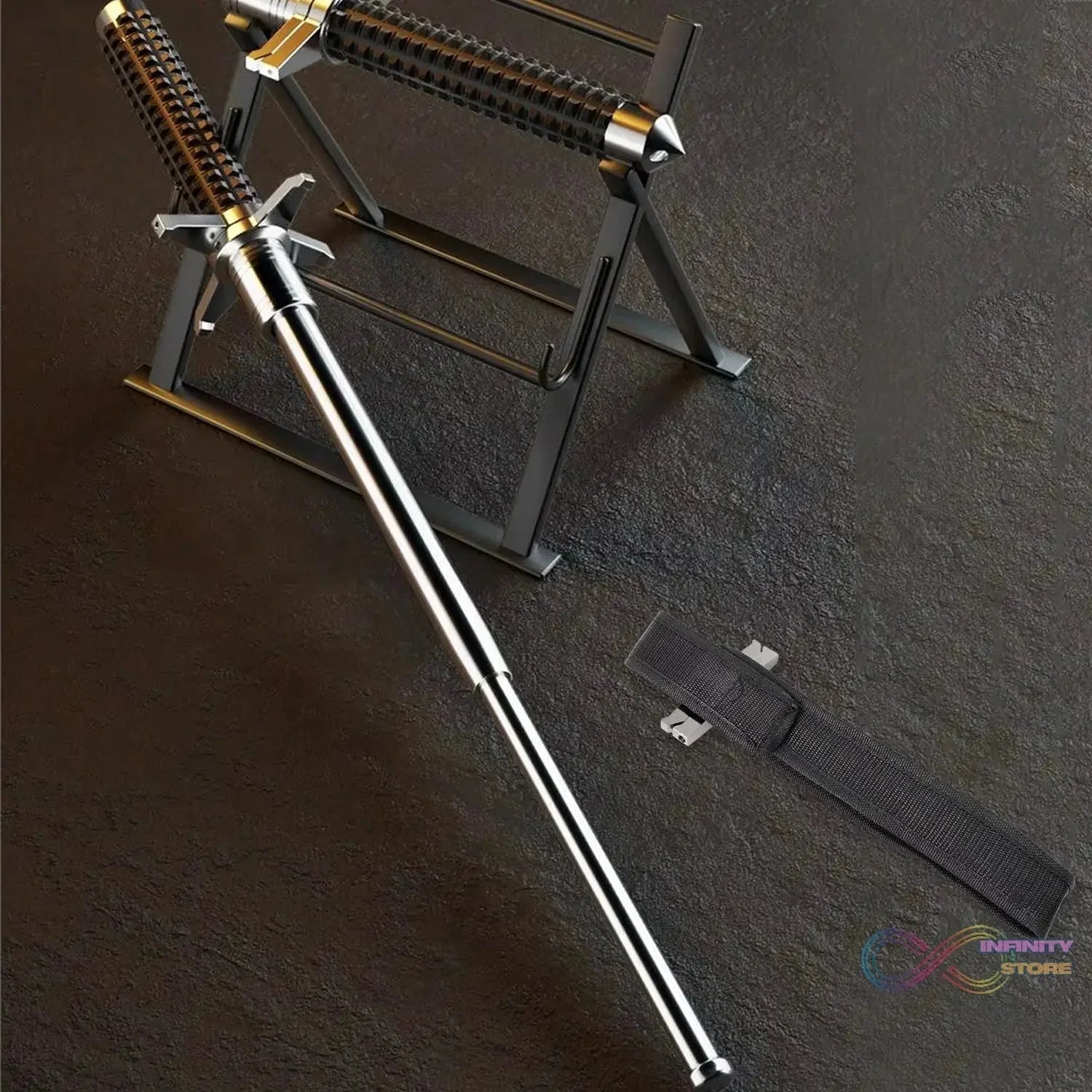 Lightweight Folding Walking Sticks with Nylon Bag Cover (76 Cm) - infinityexculsivestore.com