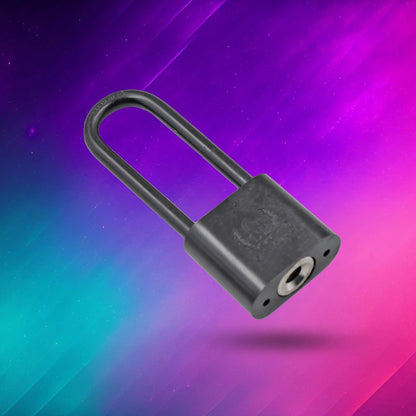 Lock with Key Metal Locker 1 Set Padlock Mini Padlock Beam Plastic, Copper Alloy, Iron Alloy Black Metal Storage Cabinet Safety Padlock 3 Additional keys (1 pc) - infinityexculsivestore.com