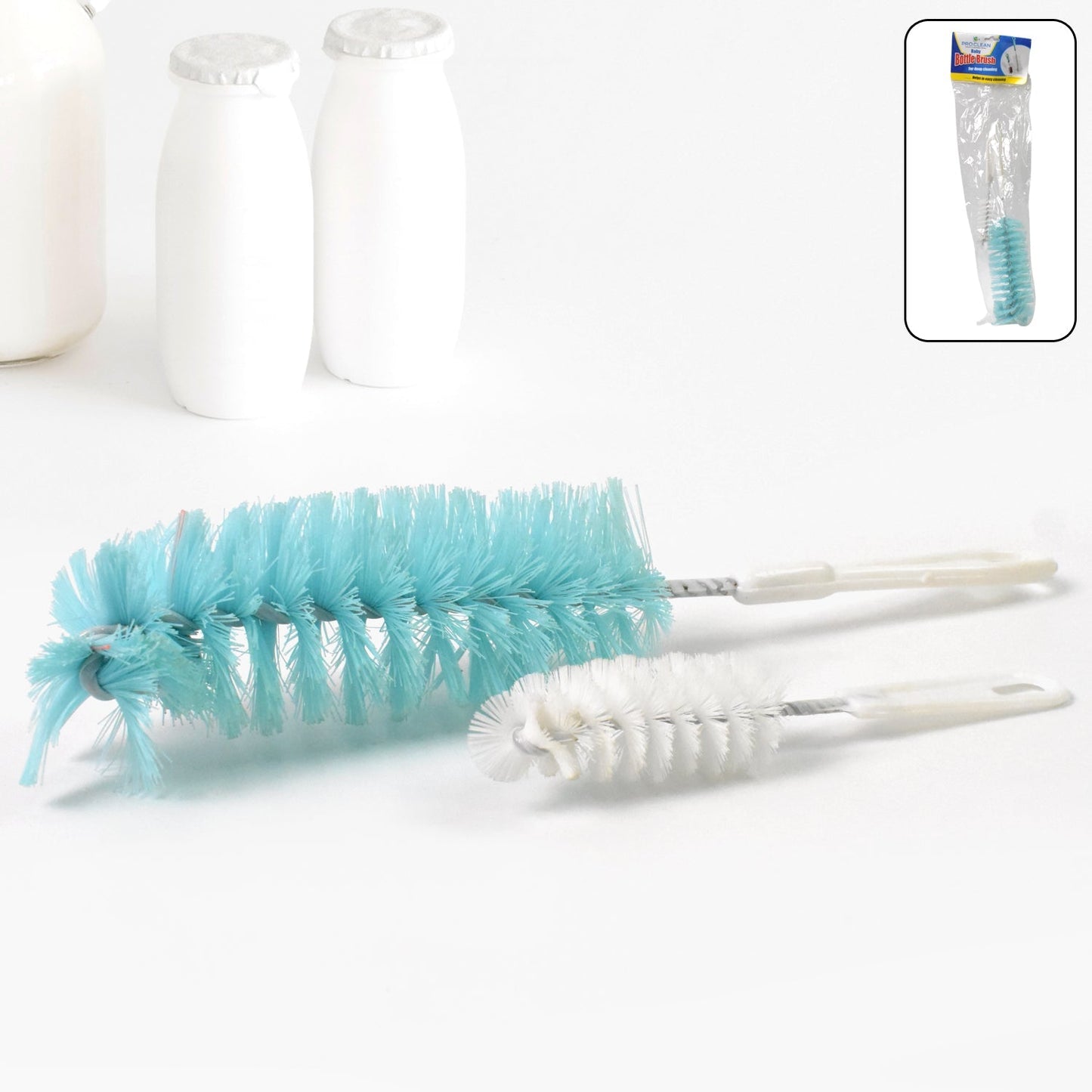 Long Handle Bottle Brush for Jars, Bottles & Containers Cleaning - infinityexculsivestore.com