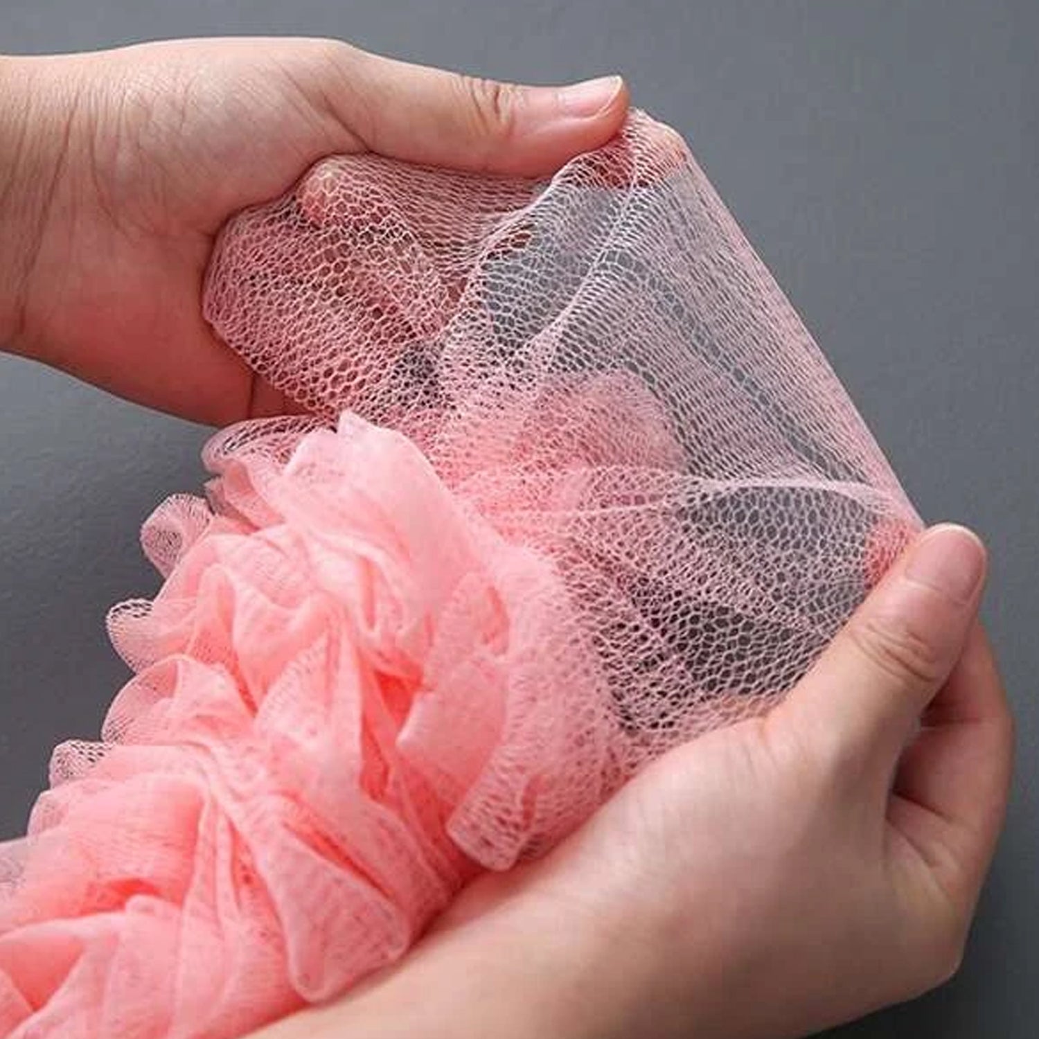 Loofah Back Scrubber for Shower, Long Handle Bath Sponge Shower Brush, Soft Nylon Mesh Back Cleaner Washer, Body Bath Brush for Women and Men, Bathroom Shower Accessories - infinityexculsivestore.com