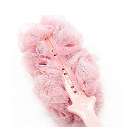 Loofah Back Scrubber for Shower, Long Handle Bath Sponge Shower Brush, Soft Nylon Mesh Back Cleaner Washer, Body Bath Brush for Women and Men, Bathroom Shower Accessories - infinityexculsivestore.com