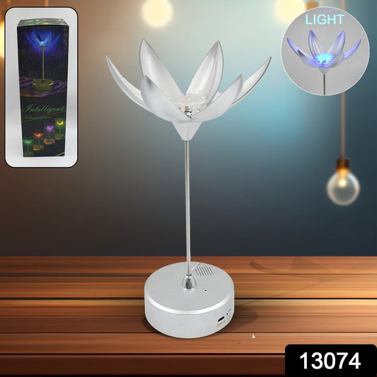 Lotus Flower Lamp with Music, Touch Open and Close, USB Rechargeable (1 Pc / Only One Color) - infinityexculsivestore.com