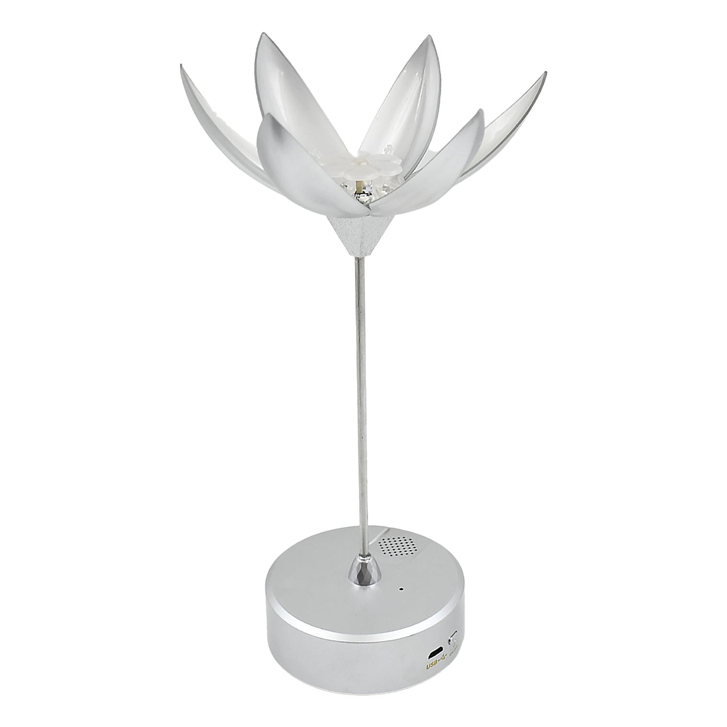 Lotus Flower Lamp with Music, Touch Open and Close, USB Rechargeable (1 Pc / Only One Color) - infinityexculsivestore.com