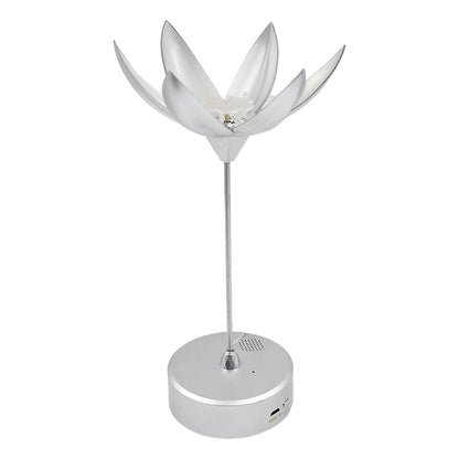 Lotus Flower Lamp with Music, Touch Open and Close, USB Rechargeable (1 Pc / Only One Color) - infinityexculsivestore.com