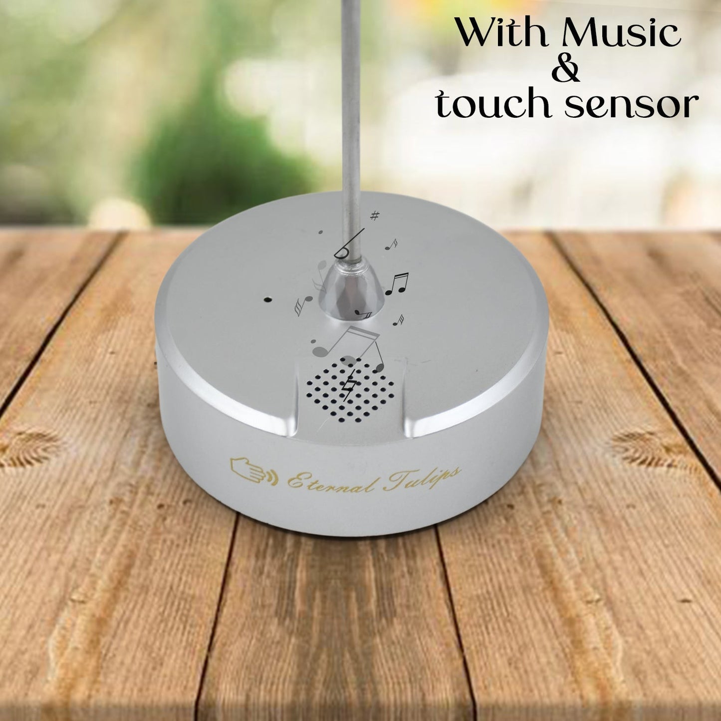 Lotus Flower Lamp with Music, Touch Open and Close, USB Rechargeable (1 Pc / Only One Color) - infinityexculsivestore.com