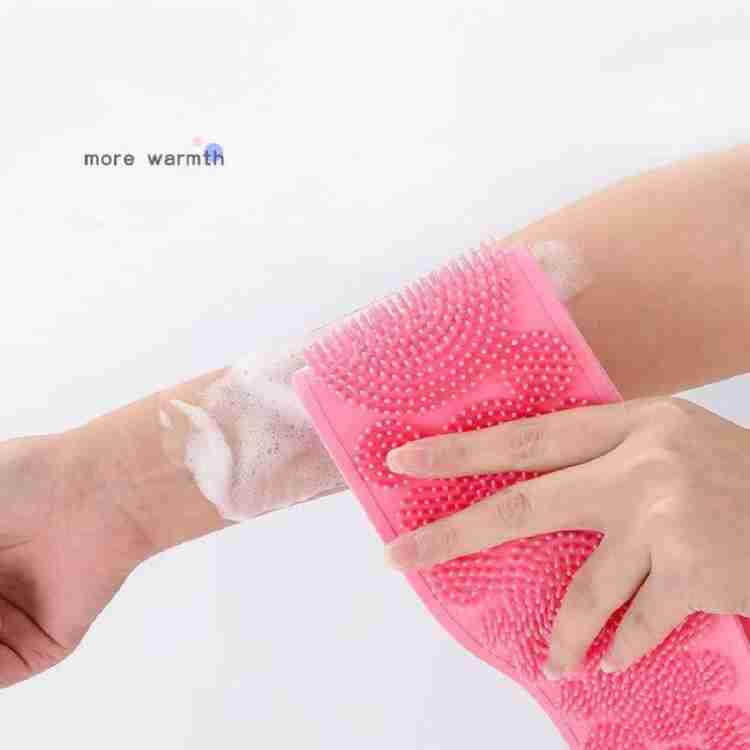 Low Quality Bath Body Brush Towel Eco - Friendly Back Scrubber Shower Brush Silicone Bath Body Brush Towel Body Cleaning Bathroom Shower Strap - infinityexculsivestore.com