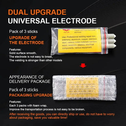 Low Temperature Universal Welding Rod, Aluminium Welding Rods (72 pcs Set / Inside 3 pcs packet) - infinityexculsivestore.com