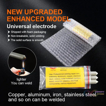 Low Temperature Universal Welding Rod, Aluminium Welding Rods (72 pcs Set / Inside 3 pcs packet) - infinityexculsivestore.com