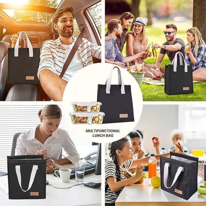 Lunch Bag for Women Men Insulated Lunch Bag (1 Pc / Mix Color) - infinityexculsivestore.com