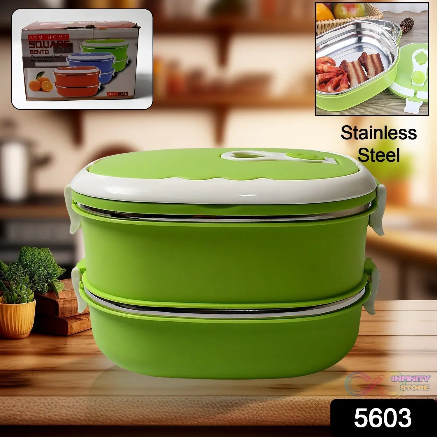 Lunch Box 900/1800ml Stainless Steel Kitchen Insulated Thermal Lunch Box Bento Office Picnic Food Container Leakproof Thermos Lunchbox - infinityexculsivestore.com