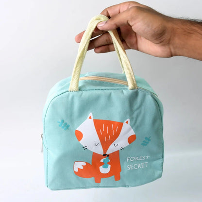 Lunch Box Bag for Women Men Insulated Lunch Bag With Zipper (1 Pc / Mix Color / Design) - infinityexculsivestore.com