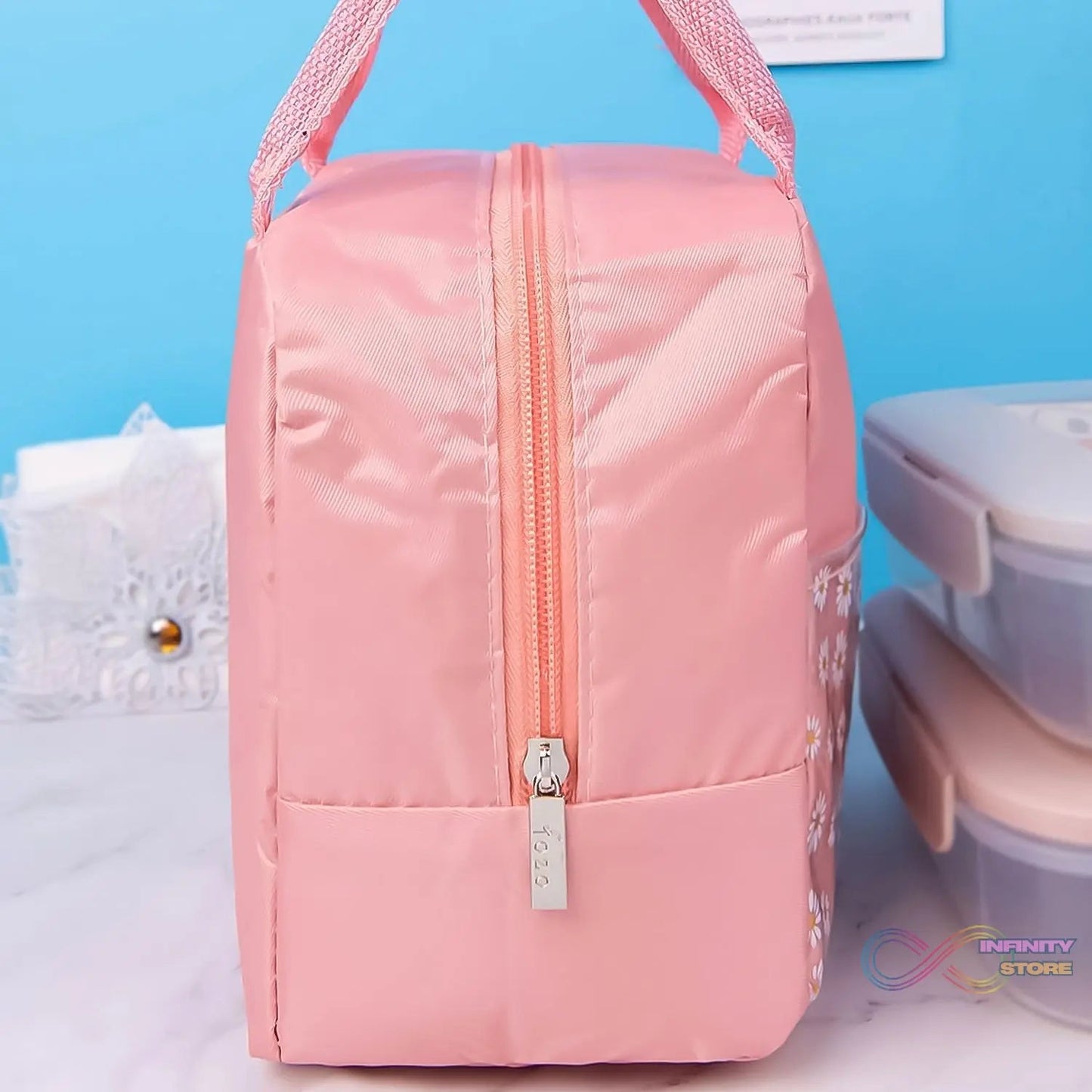 Lunch Box Bag for Women Men Insulated Lunch Bag With Zipper (1 Pc / Mix Color) - infinityexculsivestore.com