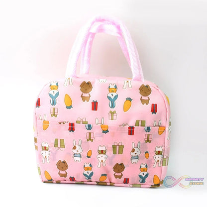 Lunch Box Bag for Women Men Insulated Lunch Bag With Zipper (1 Pc / Mix Color) - infinityexculsivestore.com