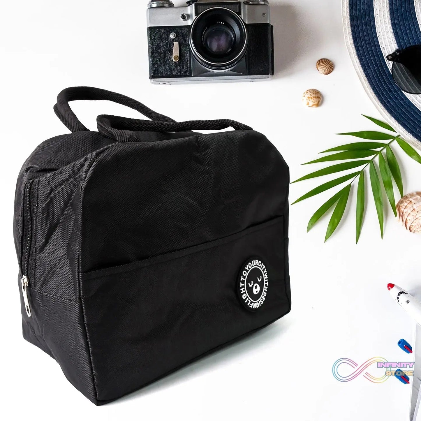 Lunch Box Bag for Women Men Insulated Lunch Bag With Zipper (1 Pc / Mix Color) - infinityexculsivestore.com