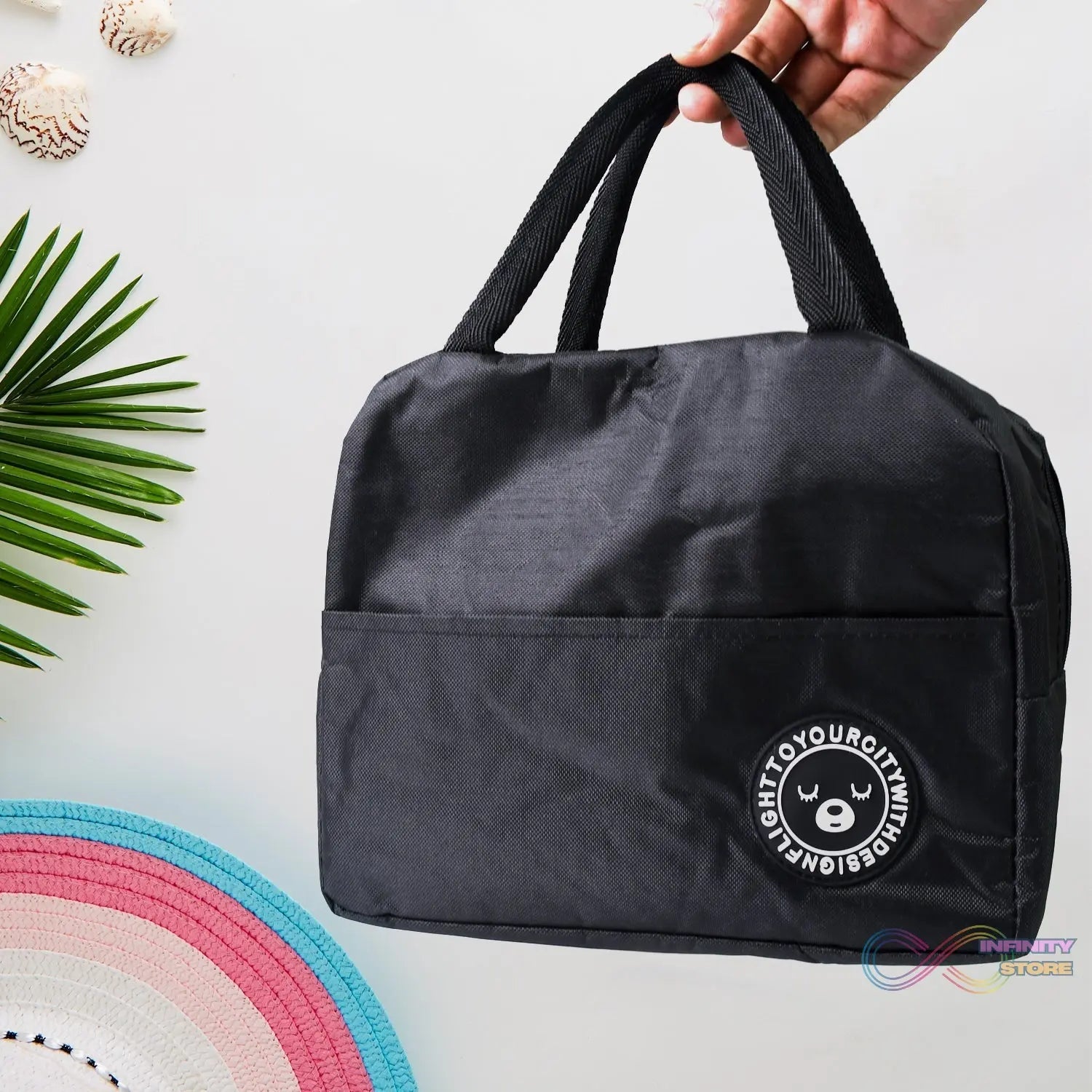 Lunch Box Bag for Women Men Insulated Lunch Bag With Zipper (1 Pc / Mix Color) - infinityexculsivestore.com