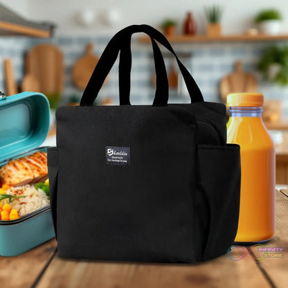 Lunch Box Bag for Women Men Insulated Lunch Bag With Zipper (1 Pc / Mix Color) - infinityexculsivestore.com