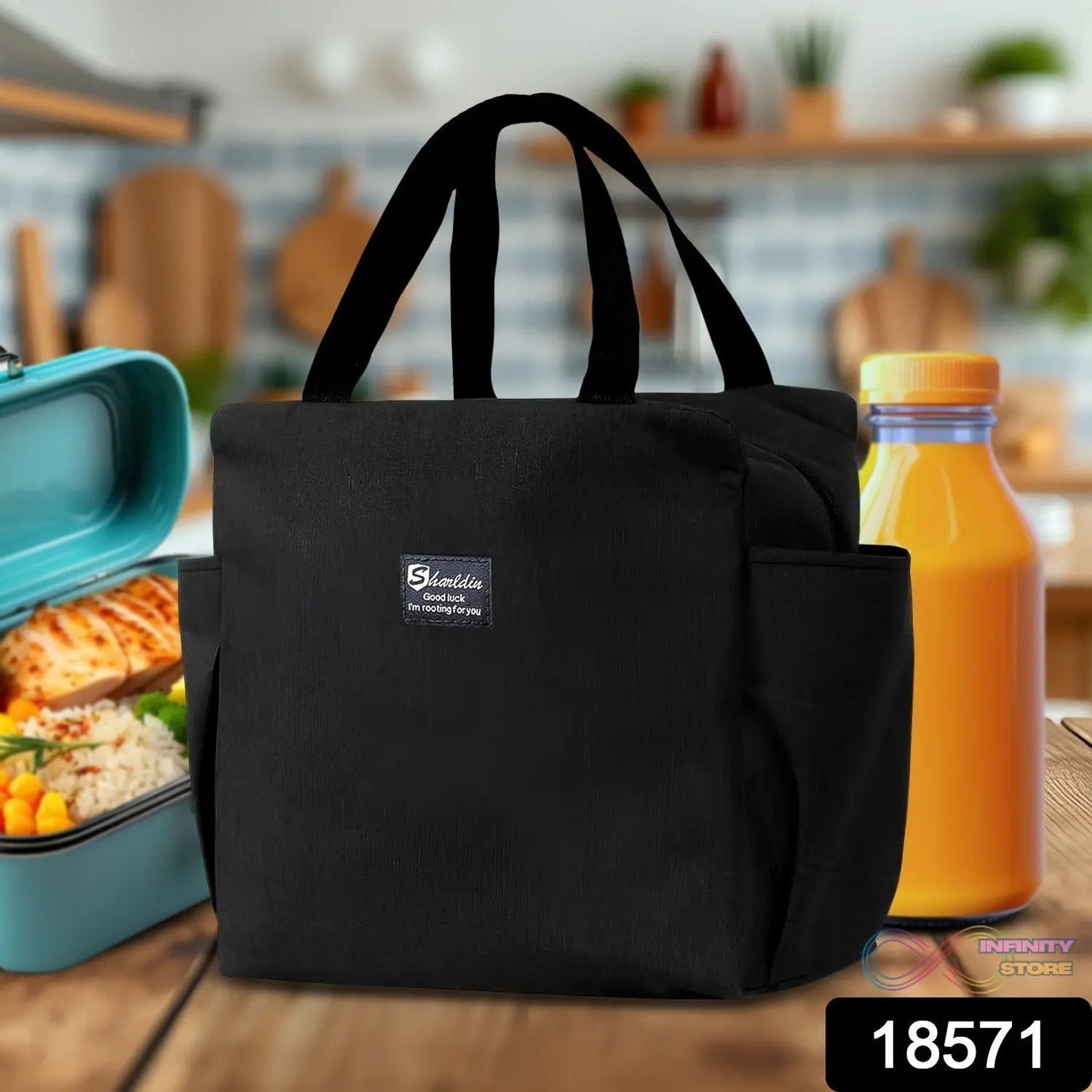 Lunch Box Bag for Women Men Insulated Lunch Bag With Zipper (1 Pc / Mix Color) - infinityexculsivestore.com