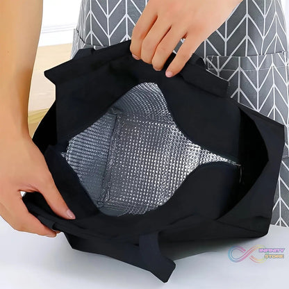 Lunch Box Bag for Women Men Insulated Lunch Bag With Zipper (1 Pc / Mix Color) - infinityexculsivestore.com