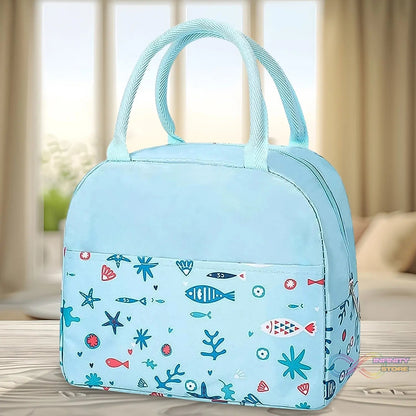 Lunch Box Bag for Women Men Insulated Lunch Bag With Zipper (1 Pc / Mix Color) - infinityexculsivestore.com
