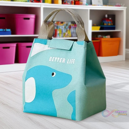 Lunch Box Bag for Women Men Insulated Lunch Bag With Zipper (1 Pc / Mix Design & Color) - infinityexculsivestore.com