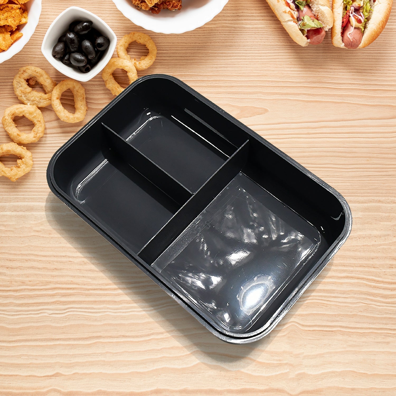 Lunch Box Flex Lock Plastic Liner Lunch Container, Portable Tableware Set for Kid Adult Student Children Keep Food Warm - infinityexculsivestore.com